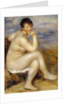 Bather Seated on a Rock, 1882 by Pierre Auguste Renoir