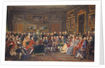 Reading of Voltaire's tragedy 'L'Orphelin de la Chine' in 1755 in the salon of Madame Geoffrin, 1812 by Anicet-Charles Lemonnier