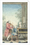 Leopold Mozart and his Children Wolfgang Amadeus and Maria Anna 1764 by Louis Carrogis Carmontelle