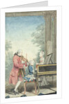 Leopold Mozart and his Children Wolfgang Amadeus and Maria Anna 1764 by Louis Carrogis Carmontelle