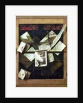 Trompe l'oeil with letters and notebooks, 1665 by Cornelis Norbertus Gijsbrechts