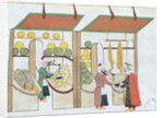 Ms.1671 Two Fruit Shops, c.1580 by Islamic School