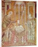 The Baptism of St. Paul by Ananias by Byzantine School