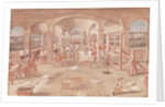Interior of a Printing Works in the 16th Century by French School