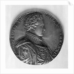 Relief depicting Count Giovanni Pico della Mirandola by School Italian