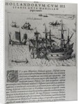 Naval combat between the Dutch and the Spanish off the coast of Manila by Dutch School