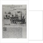 Naval combat between the Dutch and the Spanish off the coast of Manila by Dutch School