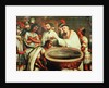 First Baptism of the Indians by the Dominicans by Mexican School