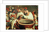 First Baptism of the Indians by the Dominicans by Mexican School