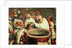 First Baptism of the Indians by the Dominicans by Mexican School