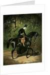 The Rider Kipler on her Black Mare, 19th century by Alfred Dedreux