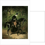 The Rider Kipler on her Black Mare, 19th century by Alfred Dedreux