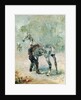 Artilleryman Saddling his Horse, 1879 by Henri de Toulouse-Lautrec