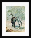 Artilleryman Saddling his Horse, 1879 by Henri de Toulouse-Lautrec