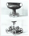Two votive chariots for collecting rainwater by Age Bronze