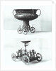 Two votive chariots for collecting rainwater by Age Bronze