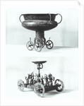 Two votive chariots for collecting rainwater by Age Bronze