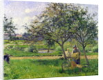 The Wheelbarrow, Orchard, c.1881 by Camille Pissarro