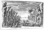 Set design by Torelli for 'Andromede' by Pierre Corneille by Francois Chauveau