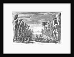 Set design by Torelli for 'Andromede' by Pierre Corneille by Francois Chauveau