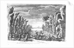 Set design by Torelli for 'Andromede' by Pierre Corneille by Francois Chauveau