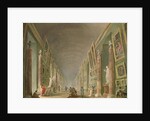 The Grand Gallery of the Louvre between 1801 and 1805 by Hubert Robert