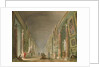 The Grand Gallery of the Louvre between 1801 and 1805 by Hubert Robert