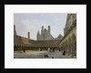 The Cloister of Mont Saint-Michel by Emmanuel Lansyer