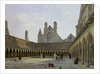 The Cloister of Mont Saint-Michel by Emmanuel Lansyer