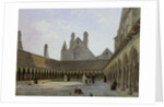 The Cloister of Mont Saint-Michel by Emmanuel Lansyer