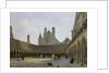 The Cloister of Mont Saint-Michel by Emmanuel Lansyer
