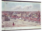 Panorama of Moscow, depicting the department store 'Gum' and the Bolshoi Theatre in Red Square, 1819 by Gadolle Gadolle