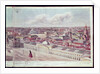 Panorama of Moscow, depicting the department store 'Gum' and the Bolshoi Theatre in Red Square, 1819 by Gadolle Gadolle