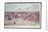 Panorama of Moscow, depicting the department store 'Gum' and the Bolshoi Theatre in Red Square, 1819 by Gadolle Gadolle