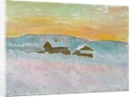 Norwegian Landscape, Blue Houses, 1895 by Claude Monet