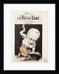 Caricature of Victor Hugo from the front cover of 'La Petite Lune', February 1879 by Andre Gill