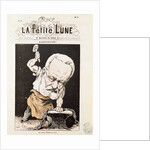 Caricature of Victor Hugo from the front cover of 'La Petite Lune', February 1879 by Andre Gill