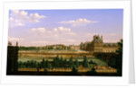 View of the Gardens and Palace of the Tuileries from the Quai d'Orsay, 1813 by Etienne Bouhot