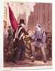 A Worker Sharing his Bread with a Student Carrying a Red Flag by Georges Alexandre Fischer