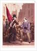 A Worker Sharing his Bread with a Student Carrying a Red Flag by Georges Alexandre Fischer