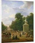 The Entrance to the Champs-Elysees in 1830 by Eustache Francois Duval