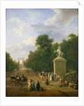 The Entrance to the Champs-Elysees in 1830 by Eustache Francois Duval