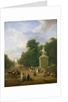 The Entrance to the Champs-Elysees in 1830 by Eustache Francois Duval