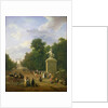 The Entrance to the Champs-Elysees in 1830 by Eustache Francois Duval