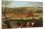 View of the Marly Machine and the Aqueduct at Louveciennes, 1722 by Pierre-Denis Martin