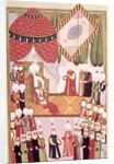 The Coronation of Sultan Selim I from the 'Hunername' by Lokman by Ottoman School