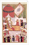 The Coronation of Sultan Selim I from the 'Hunername' by Lokman by Ottoman School