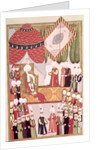 The Coronation of Sultan Selim I from the 'Hunername' by Lokman by Ottoman School