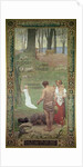 The Childhood of St. Genevieve by Pierre Puvis de Chavannes