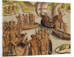The Lusitanians send a second Boat towards me by Theodor de Bry